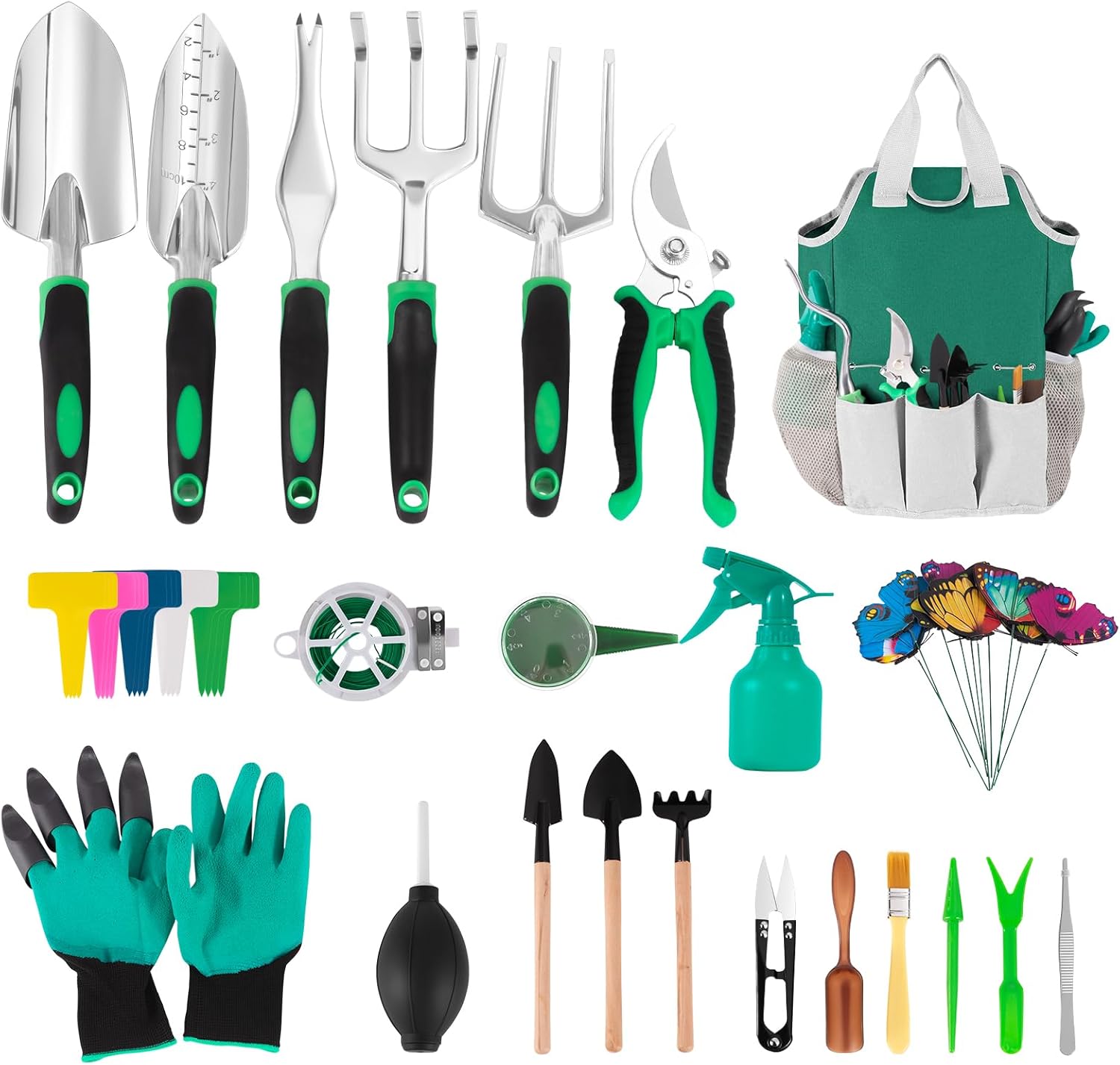 Gardening Tools Labeled - Garden Tool Set, Including 9 Succulent
