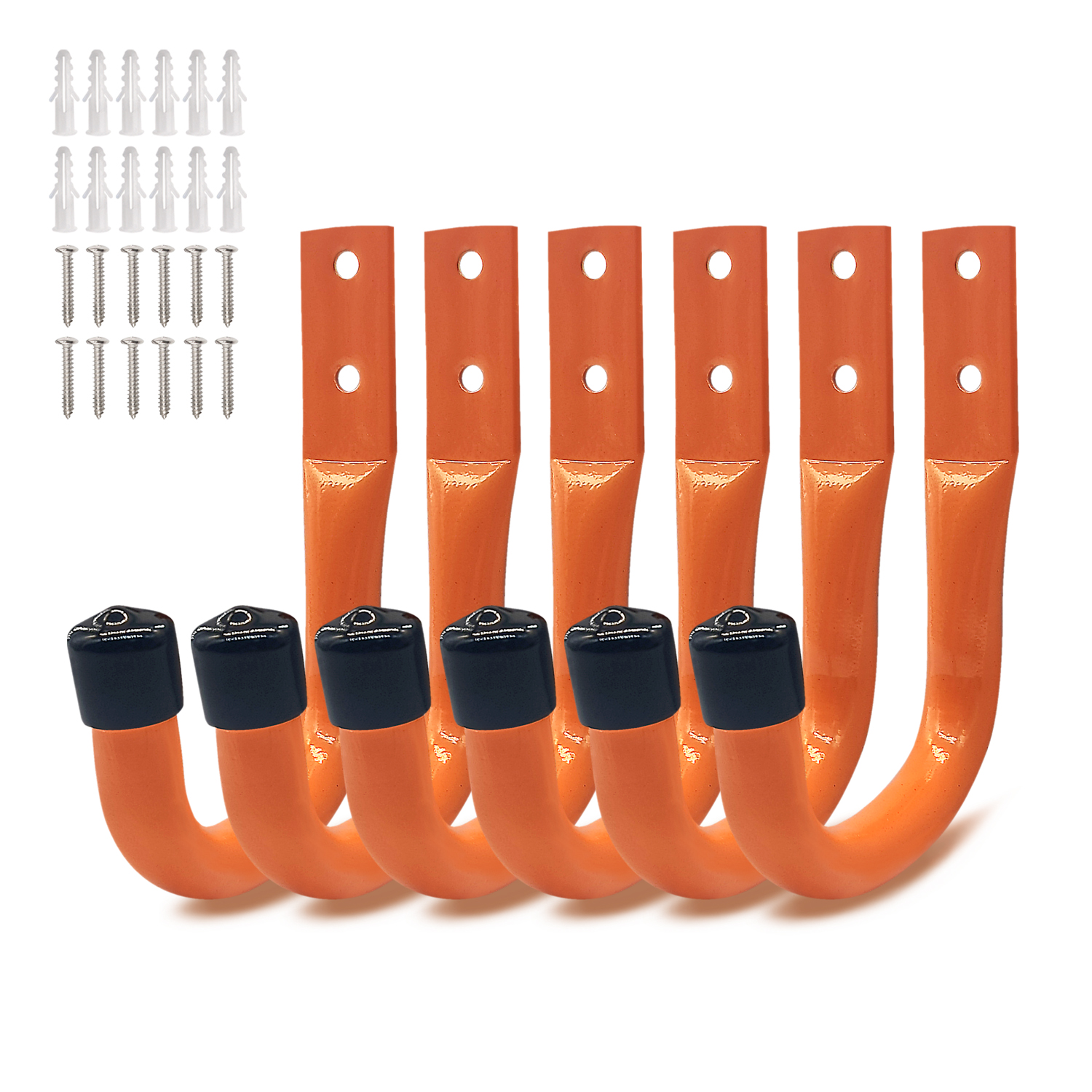 Gardening Tools For Beginners - 6PCS New Orange Anti-slip Garage Wall