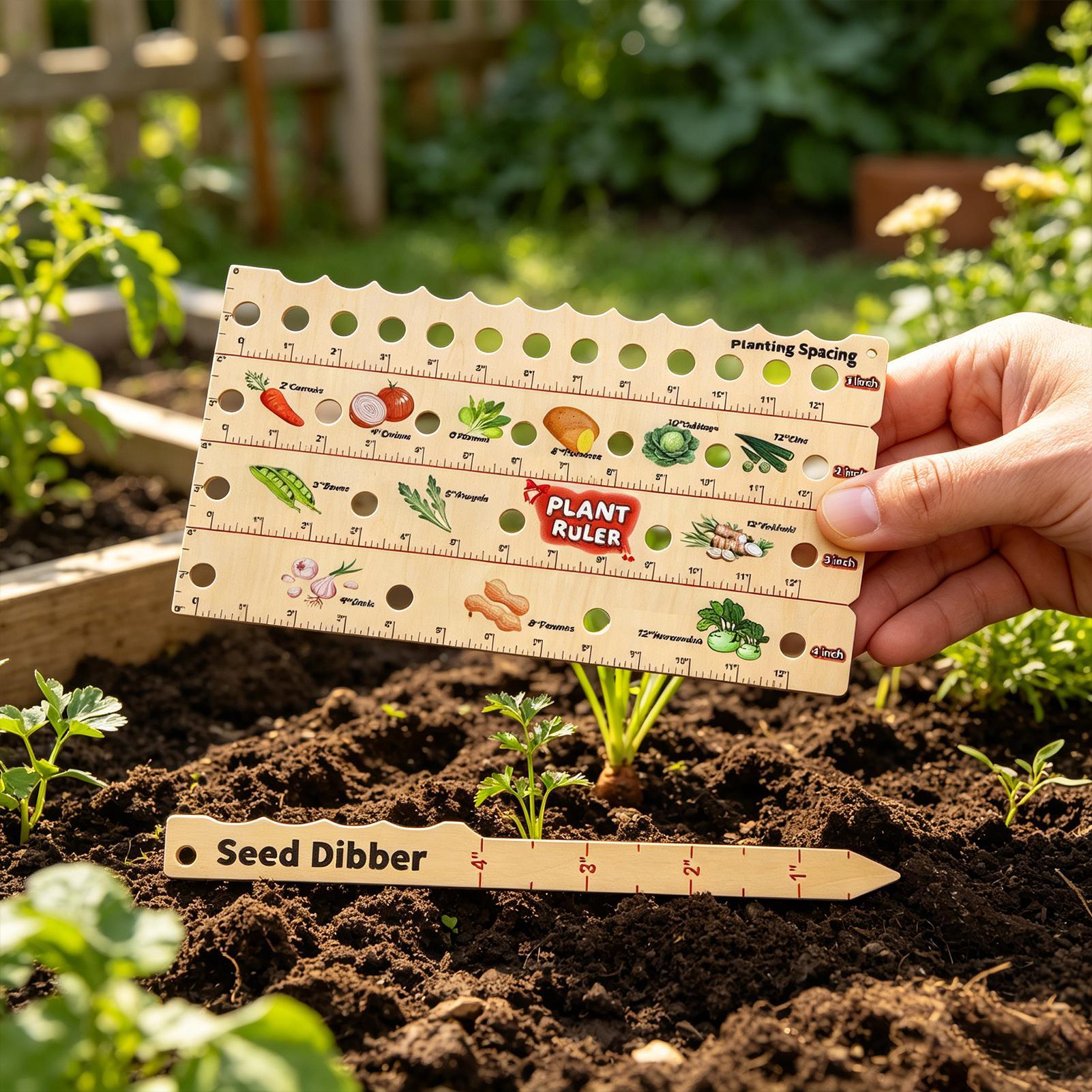 Wooden Plant Spacing Ruler Gar - Gardening Tools For Beginners recensie en prijs