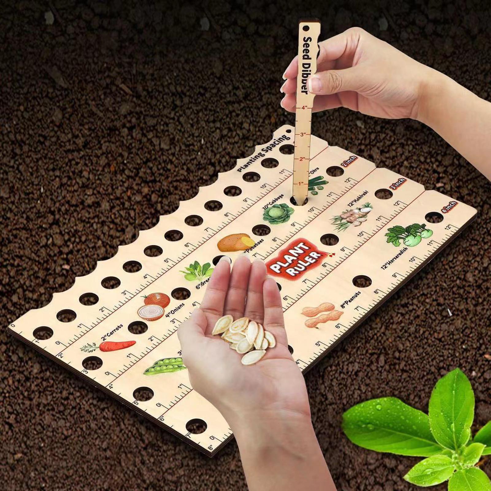 Wooden Plant Spacing Ruler Gar - Gardening Tools For Beginners recensie en prijs