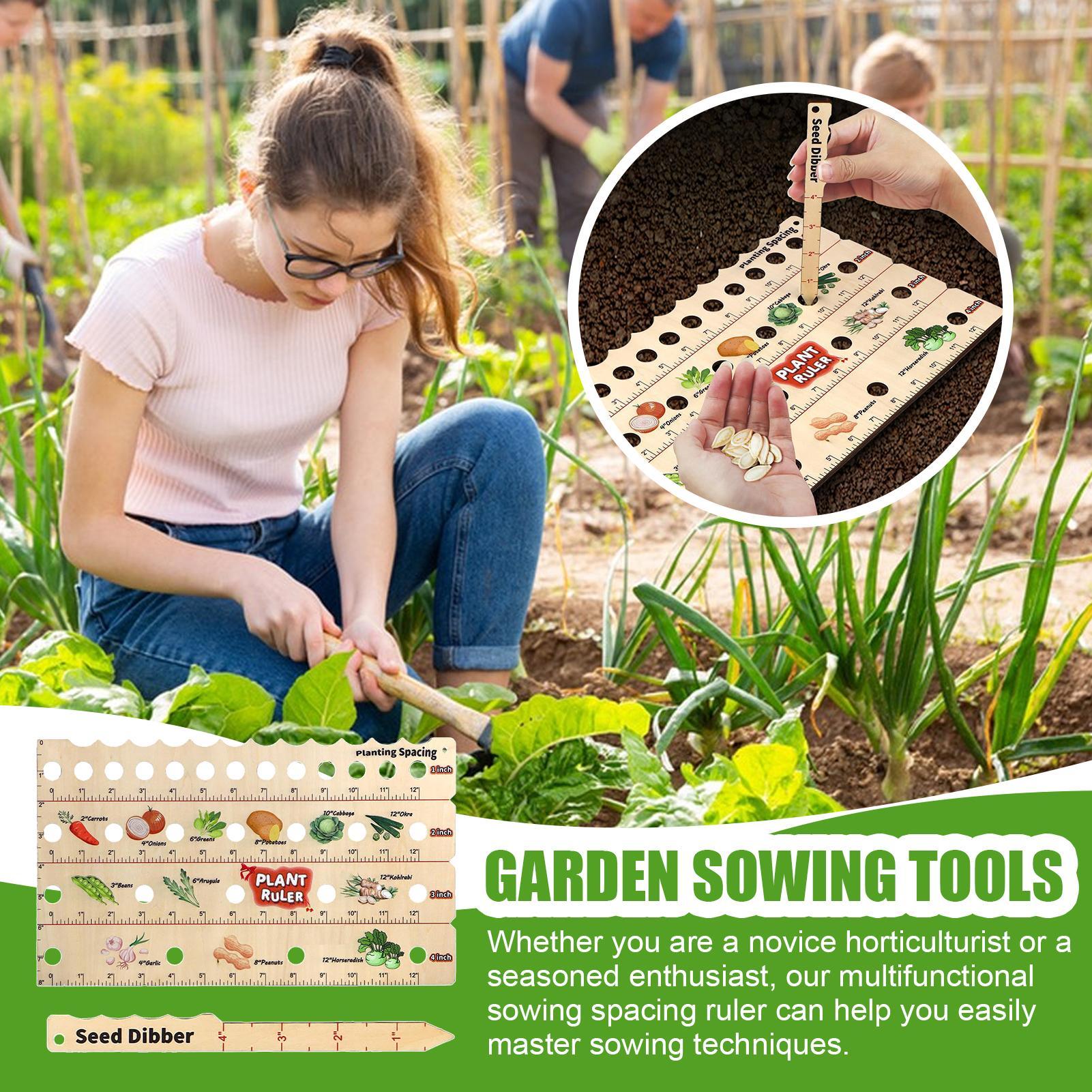 Wooden Plant Spacing Ruler Gar - Gardening Tools For Beginners recensie en prijs
