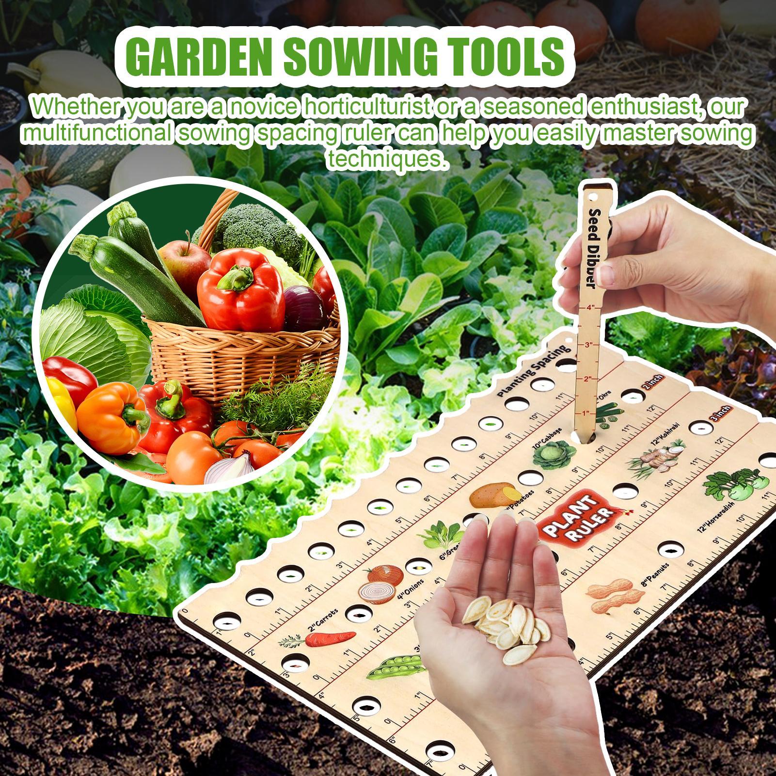 Wooden Plant Spacing Ruler Gar - Gardening Tools For Beginners recensie en prijs