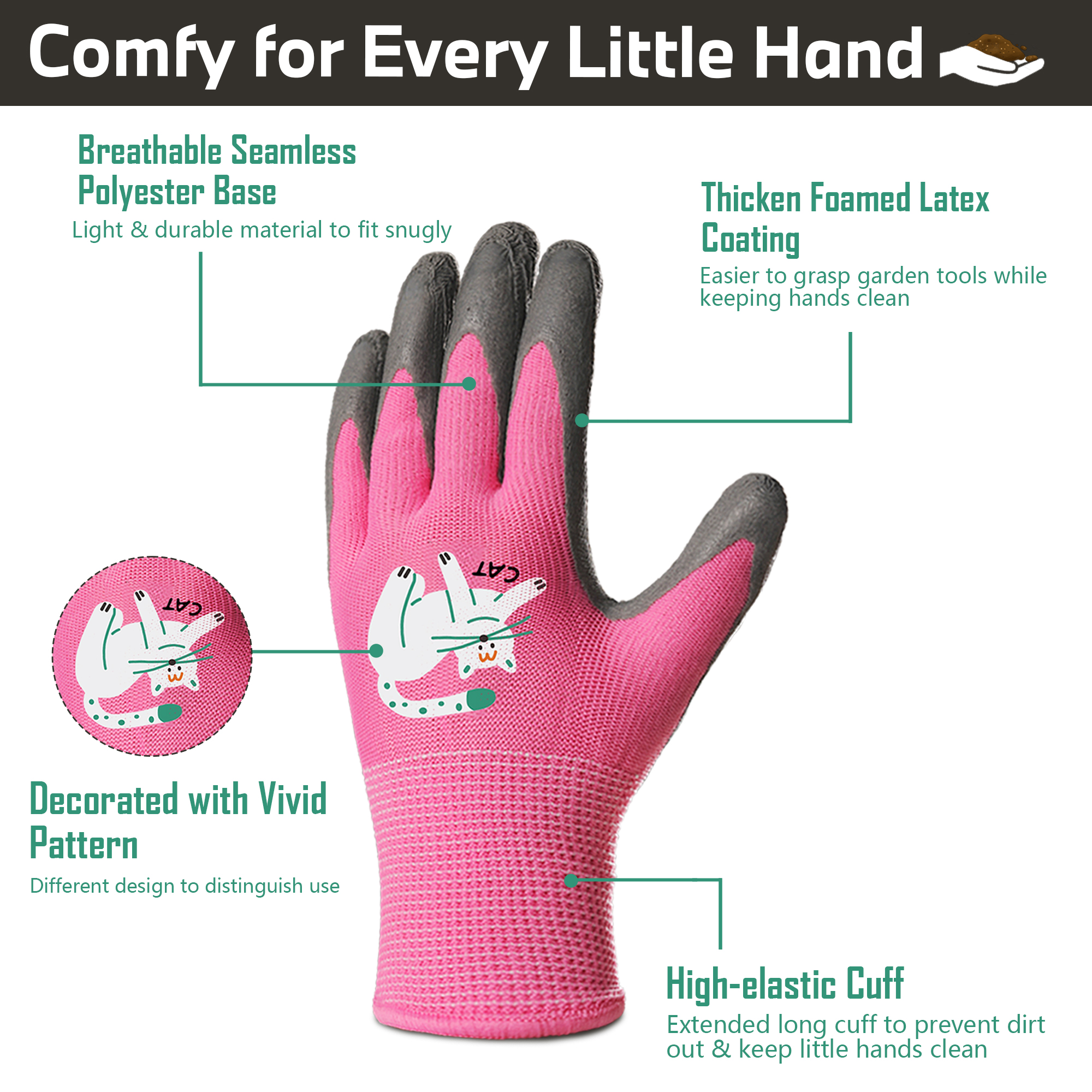 4 Pairs Kids Gardening Gloves  - Gardening Tools For Beginners recensie en prijs