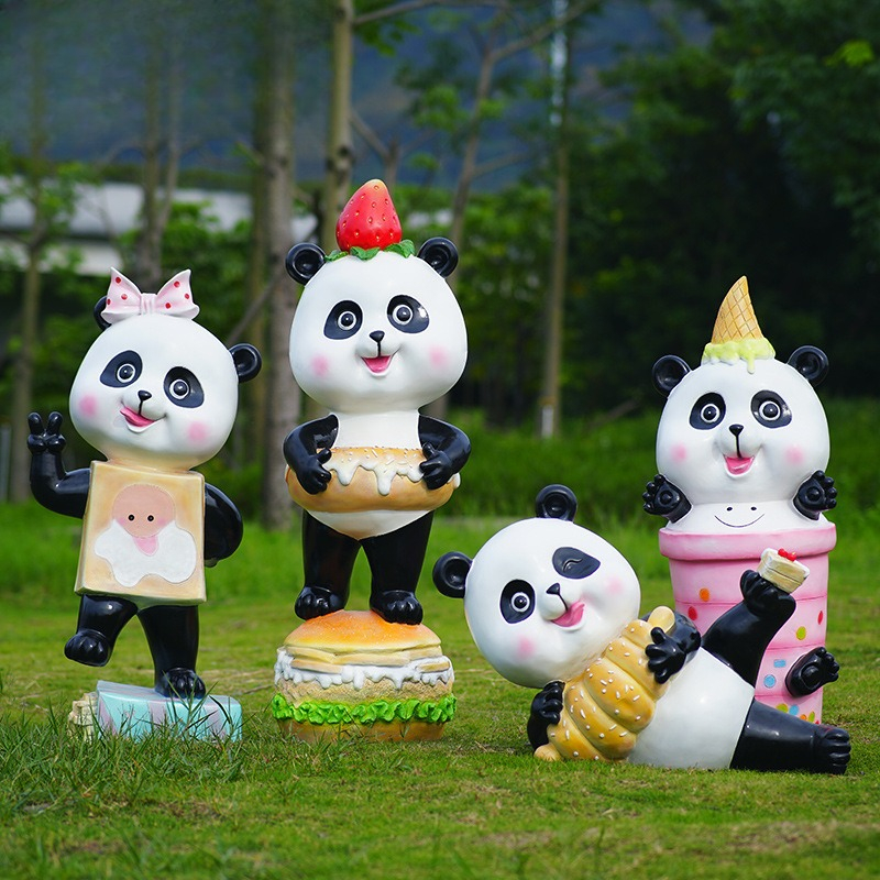 Cartoon panda ornament fibergl - Gardening Tools Cartoon recensie en prijs