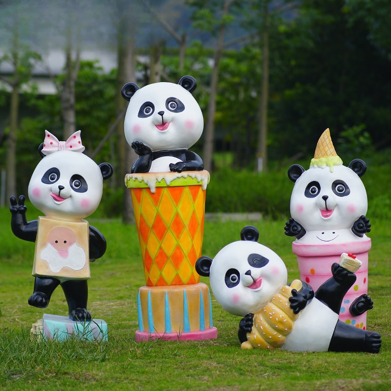 Cartoon panda ornament fibergl - Gardening Tools Cartoon recensie en prijs