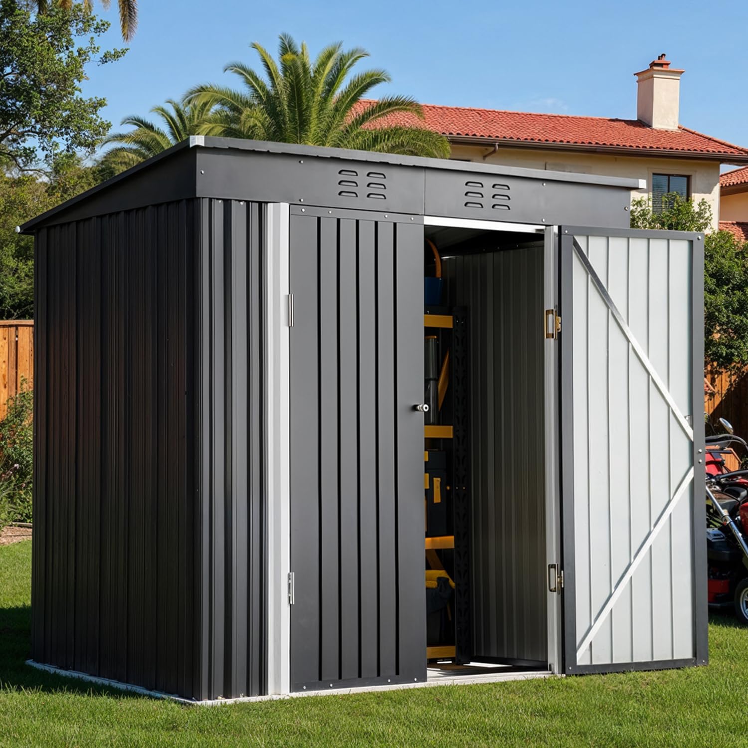 6x4ft Metal Outdoor Storage Sh - Gardening Tools Of recensie en prijs
