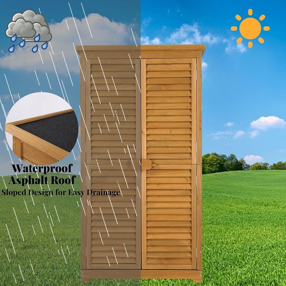 63in Natural Wooden Outdoor St - Gardening Tools Of recensie en prijs