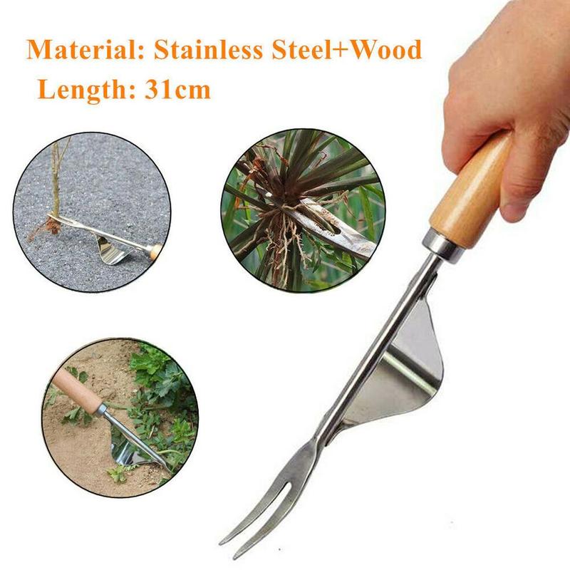 Steel Root Extractor Wooden Ha - Gardening Tools To Remove Grass recensie en prijs