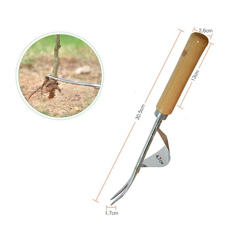 Steel Root Extractor Wooden Ha - Gardening Tools To Remove Grass recensie en prijs