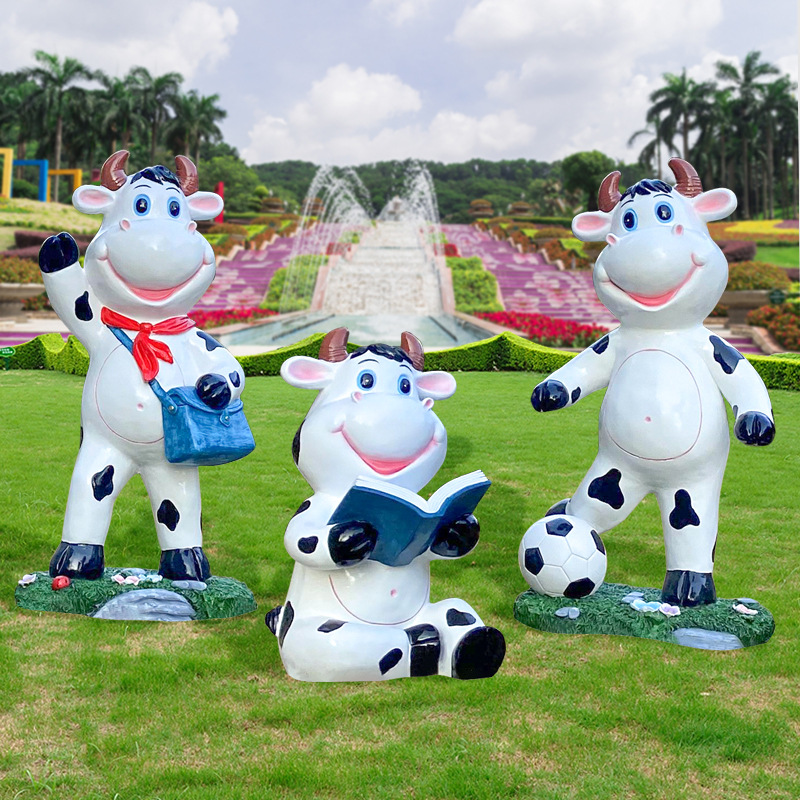 Outdoor, cartoon, cow sculptur - Gardening Tools Cartoon recensie en prijs