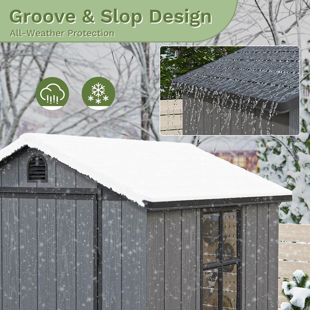 4x4 Plastic Outdoor Storage Sh - Gardening Tools Of recensie en prijs
