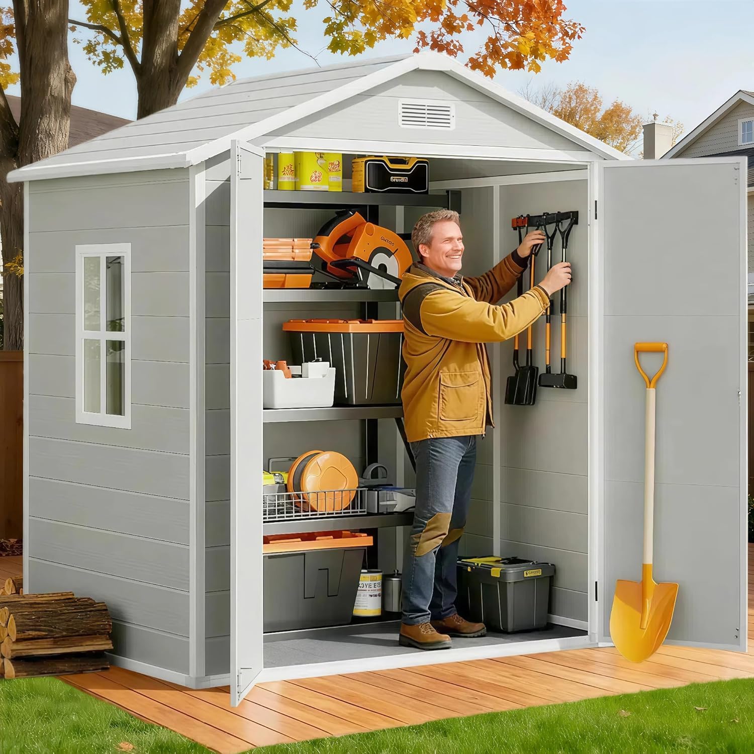 All-Weather Resin Outdoor Stor - Gardening Tools Of recensie en prijs