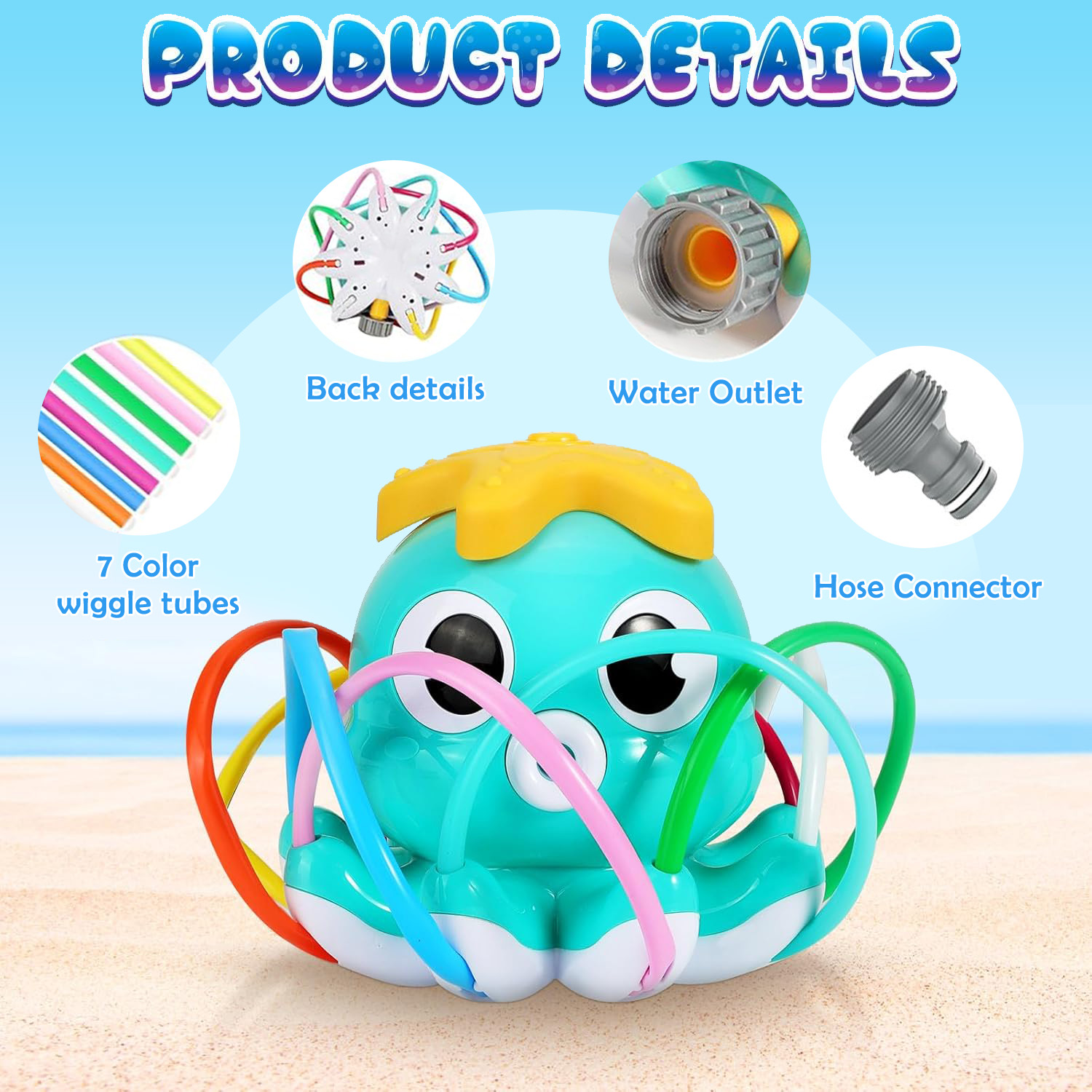 Octopus Sprinkler Water Spray  - Gardening Tools Cartoon recensie en prijs