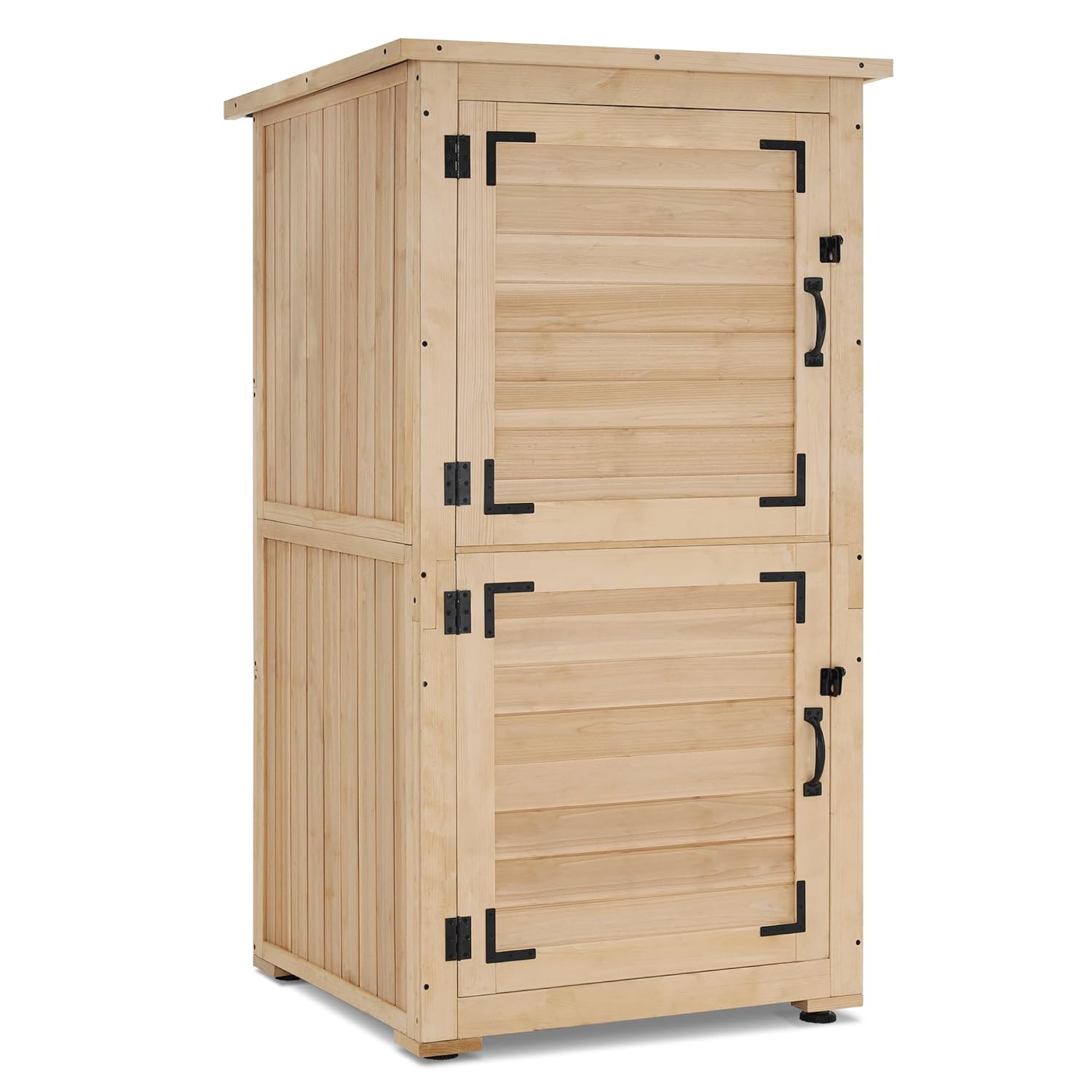 30in Deep Wood Outdoor Storage - Gardening Tools Of recensie en prijs