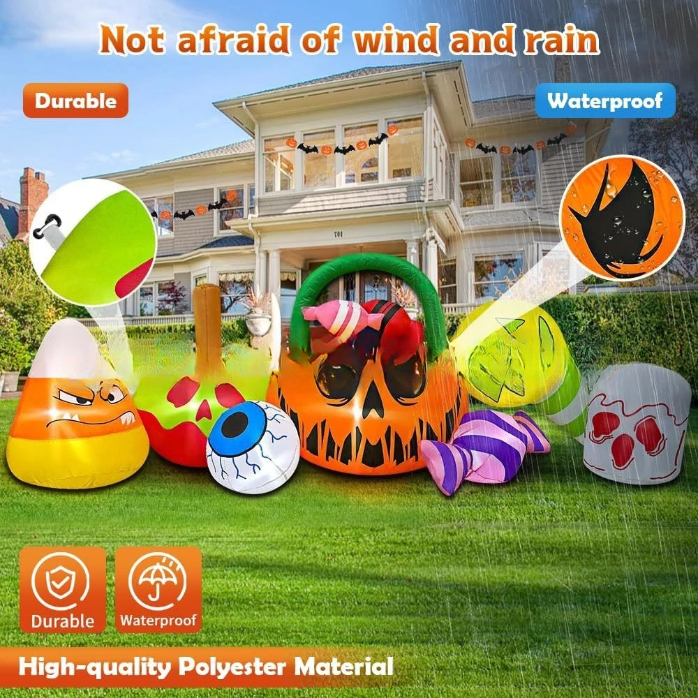 Halloween inflatable pumpkin c - Gardening Tools Cartoon recensie en prijs
