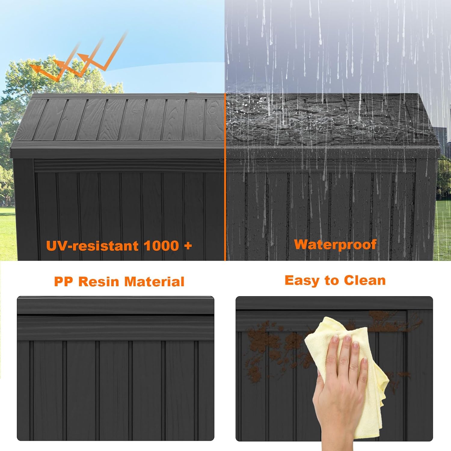 180Gal Lockable Resin Deck Box - Gardening Tools Of recensie en prijs